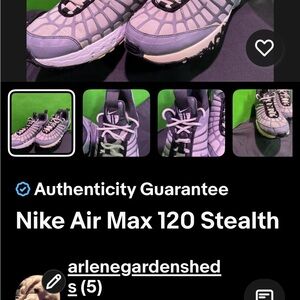 Nike Air Max 120 Stealth Black and Gray Sneakers